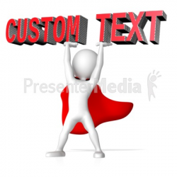 Super Hero Lifting Custom Text
