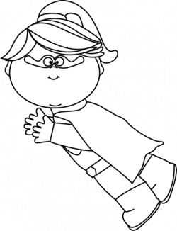 Black and White Superhero Girl Flying | Superheros | Pinterest ...