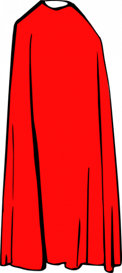 Long Red Cape Clipart