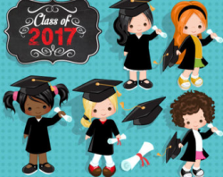 Graduation Clipart. Graduation graphics cape scroll cap