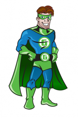 green superhero | Clipart Fort