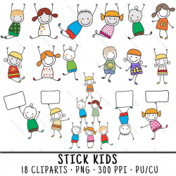 Stick Kid Clipart, Stick Kid Clip Art, Clipart Stick Kid, Clip Art ...