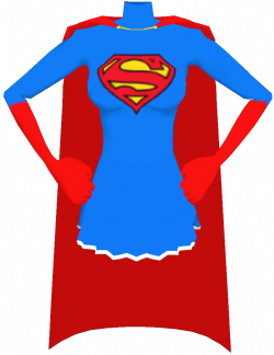 Supergirl clipart cape - Pencil and in color supergirl clipart cape
