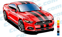 2015 Ford Mustang GT Vector Art | Ford Mustang GT, 2015 ford mustang ...