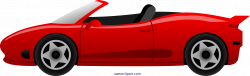 Red Ferrari Car Clipart - Sweet Clip Art