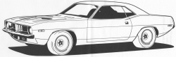 Muscle Car Coloring Pages Pin Cuda Colouring Pages on Pinterest ...