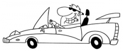 Free Convertible Clipart Image 0521-1008-0518-1113 | Car Clipart
