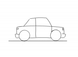 Very Easy Car To Draw For Little Kids | Junior Car Designer