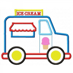 Ice Cream Truck Applique Design