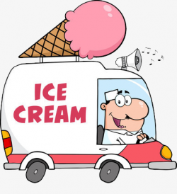 Car Cartoon Version Of Ice Cream, Cartoon, Ice Cream, Car PNG Image ...