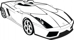 Sports Car Drawing Outline at GetDrawings.com | Free for personal ...