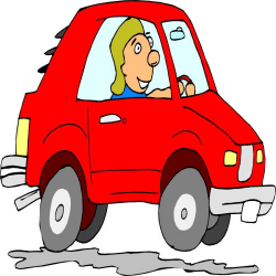 Person in a car clipart - Clip Art Library