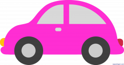Pink Toy Car By Liz Clip Art - Sweet Clip Art