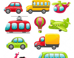 Colorful car clipart | Etsy