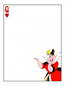 Journal Card - Queen of Hearts - Queen - Alice in Wonderland - 3x4 ...