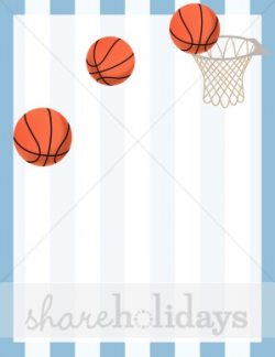 Basketball Background | Party Clipart & Backgrounds