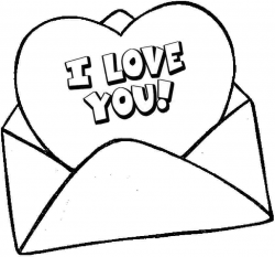 Valentine Card Clipart Black And White - Valentine's Day Pictures
