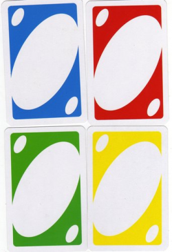 Blank Uno Card | White Gold