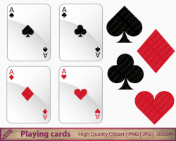 Playing cards clipart card suits clip art casino games