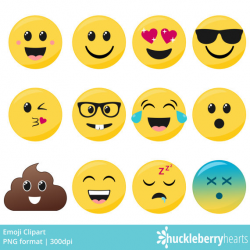 Emoji Clipart, Smiley Face Clipart, Faces, Printable ...