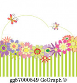 Vector Art - Spring summer colorful flower star shape greeting card ...