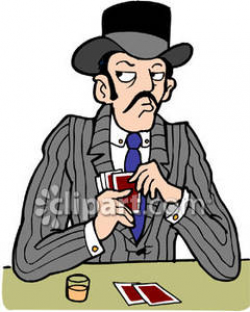 Old West Gambler Royalty Free Clipart Picture