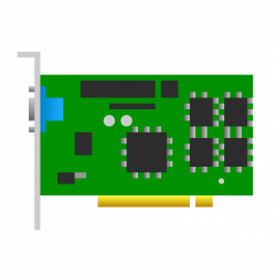 Clipart - PCI video card icon