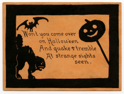 Vintage Halloween Clip Art - Cute Card or Invitation - The Graphics ...