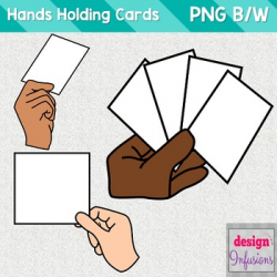 Clipart: Hand holding a sign/card by design Infusions | TpT