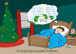 Financial Christmas Cards - Wall Street Christmas Holiday Cards