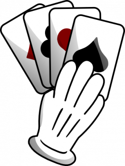 Gloved Hand Of Cards Clip Art at Clker.com - vector clip art online ...