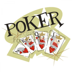 Royalty-Free Texas Holdem poker cards 140068 vector clip art image ...