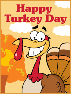 Happy Turkey Day Card | Birthday & Greeting Cards by Davia