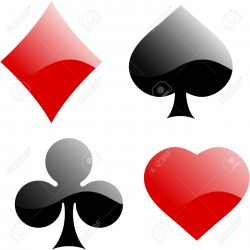 Cards clipart playing card suit - Pencil and in color cards clipart ...