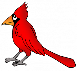 United States Clip Art by Phillip Martin, Virginia State Bird - Cardinal