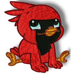 Pamela's Embroidery - Cute Baby Cardinal