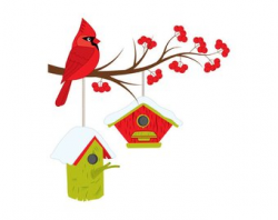 Cardinal clipart | Etsy