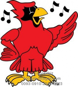 clipart cartoon cardinal singing clipart & stock photography ...