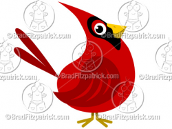 Cartoon Cardinal Clip Art | Cardinal Clipart Graphics | Vector ...
