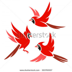 28+ Collection of Cardinal Clipart Flying | High quality, free ...