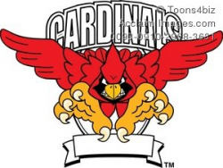 Clipart Cartoon Cardinal Sports Mascot