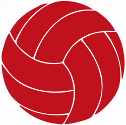 Red Volleyball Clipart