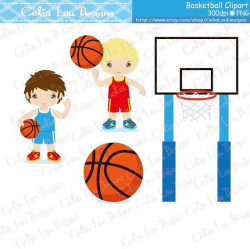 Basketball Boys Party clipart Set includes 20 cute graphics ...