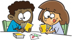 Kids playing card games clipart - Clip Art Library