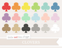 Clover Clipart, Card Suit Clip Art, Shamrock Clipart, Playing Cards ...