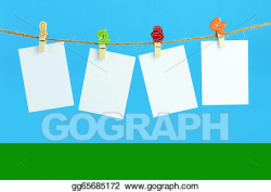 Stock Illustration - Blank cards. Clipart gg65685172 - GoGraph