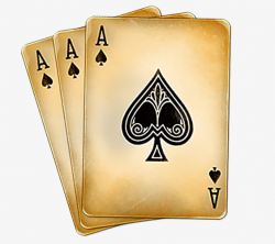 Yellowed Playing Cards, Poker, Texas Hold\'em, Gambling PNG Image ...