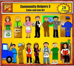 Community Helpers 3 - Jobs and Career Clip art by Charlotte's Clips