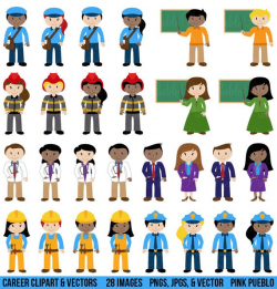 People Clipart Clip Art Includes Character Career Teacher