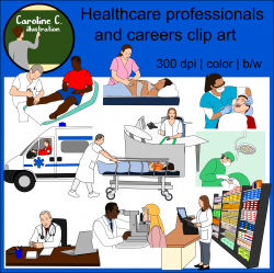 Healthcare Professionals and Careers Clip Art | My Tpt store ...